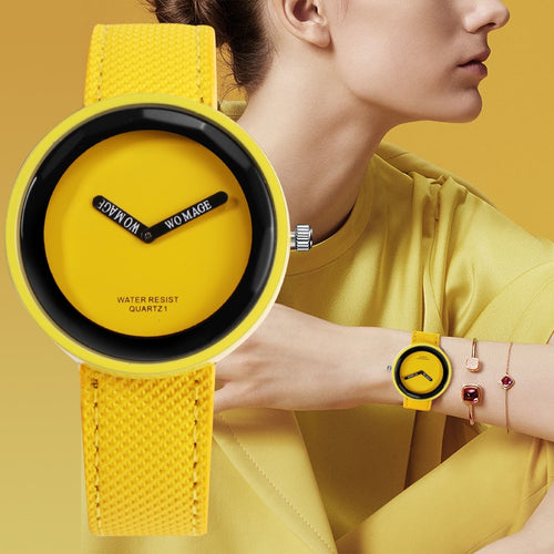 Fashion Yellow Women's Watches